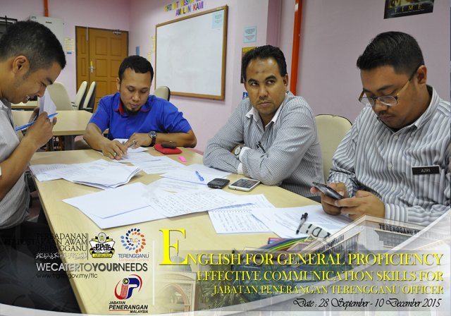 Effective Communication Skills For Jabatan Penerangan Terengganu (28 September 2014 - 11 December 2014)